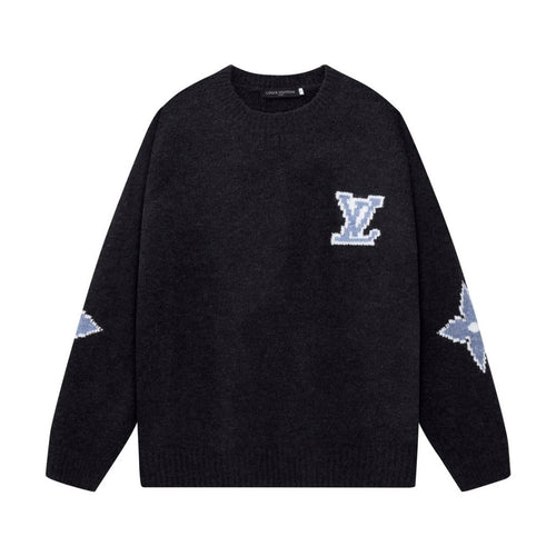 SWEATER STARS BLACK & BLUE