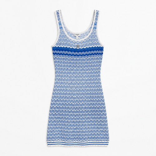 C BLUE STRIPES DRESS