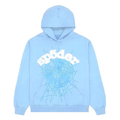 "Sp5der-Hoodie" Babyblue