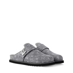 "LV" Slides Grey