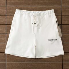 "essence" shorts white