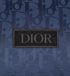 "D" Oblique Puffer Blau