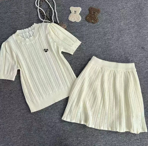 MIUE HEART SKIRT SET