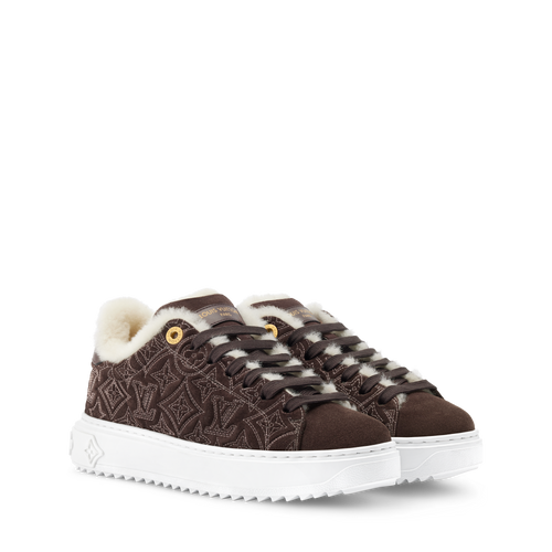BROWN FUR TRAINERS