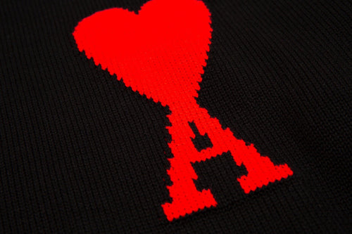 "HEART" - SWEATER BLACK (UNISEX)