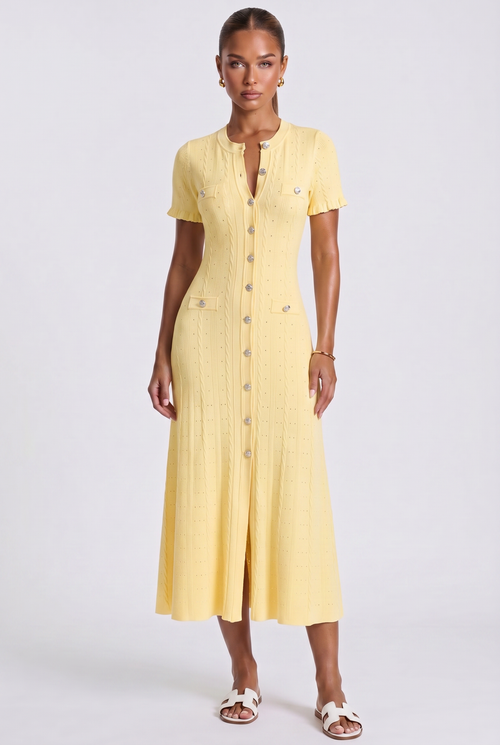 Aria Maxikleid - Lemon