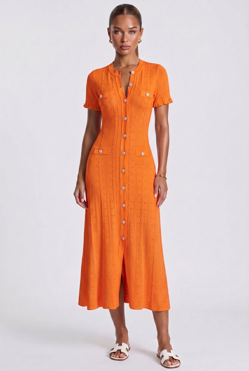 Aria Maxikleid - Orange