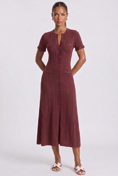 Aria Maxikleid - Weinrot