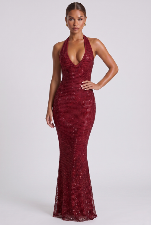 Celestra Maxikleid - Weinrot