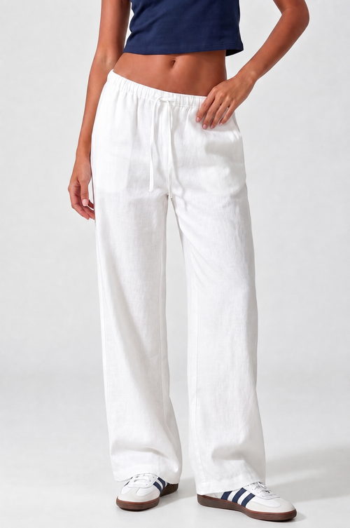 Linen Pants - Weiss