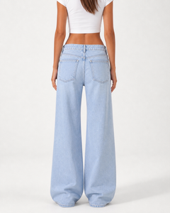 Low Waist Jeans Wide Leg – Baby Blue