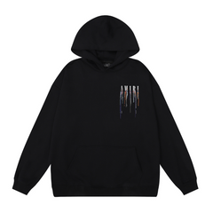 Black Paint Drip Hoodie