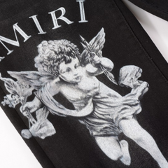 Black Angel Graphic Denim