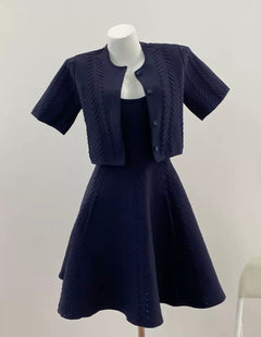 MAJE DRESS SET MARINE