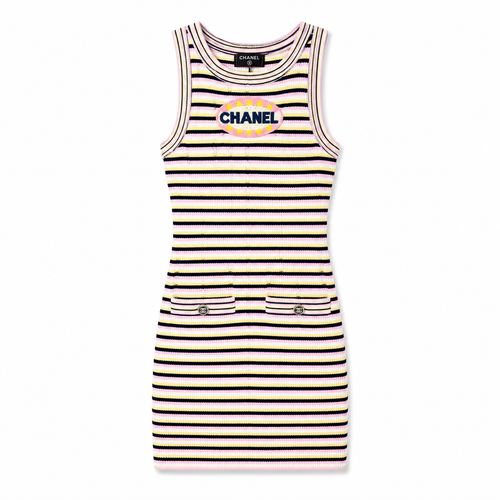 C STRIPES DRESS