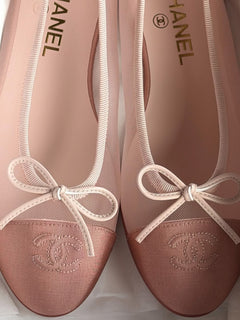 PINK MESH BALLERINA FLATS