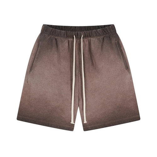 Brown Washed Shorts