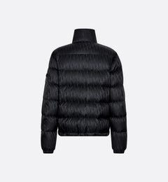 "D" Oblique Puffer Schwarz