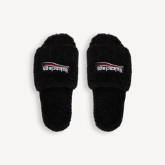 "Balenci" Fur Slides