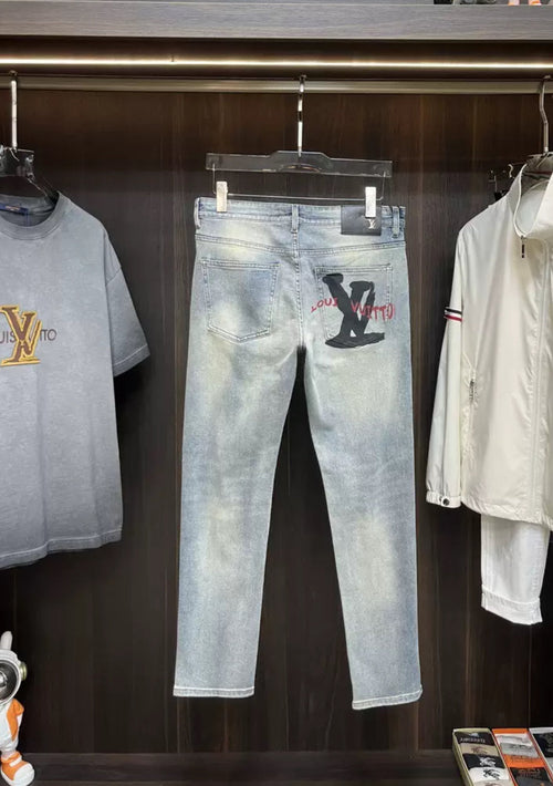 skater logo jeans