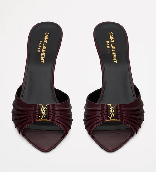 BORDEAUX LEATHER HEELS