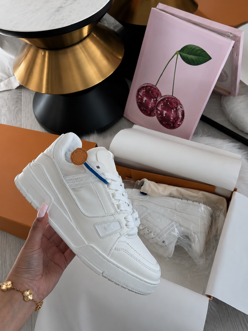 white sneakers