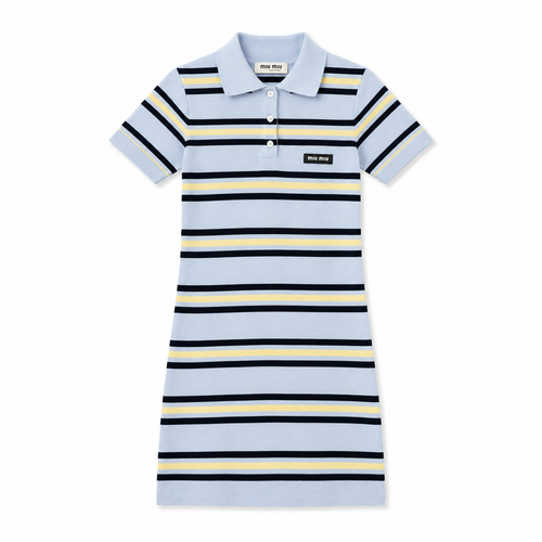MIUÉ BLUE POLO DRESS