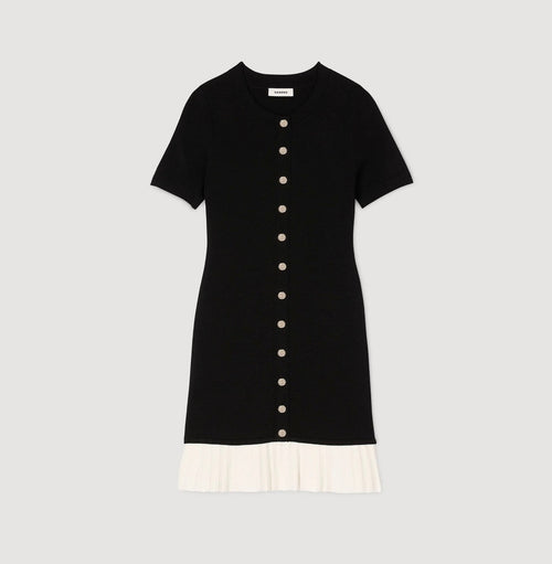 SANDRA TRIM KNITTED MINI DRESS