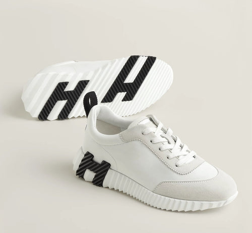 Bounce white leather sneakers