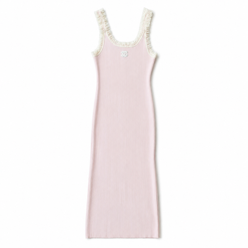 C LONG PINK DRESS