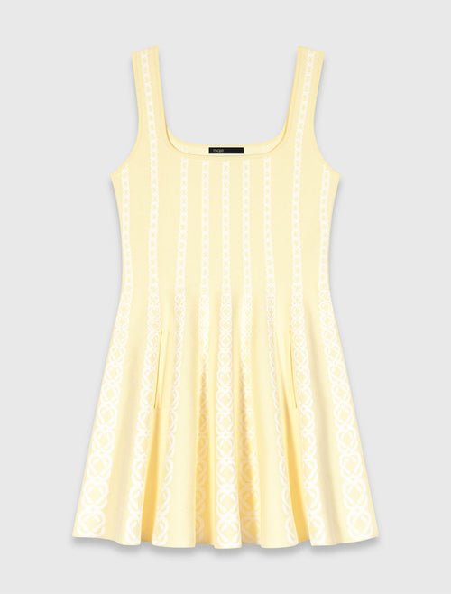 MAJE DRESS BUTTER YELLOW