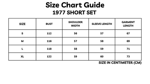 1977 Short Set