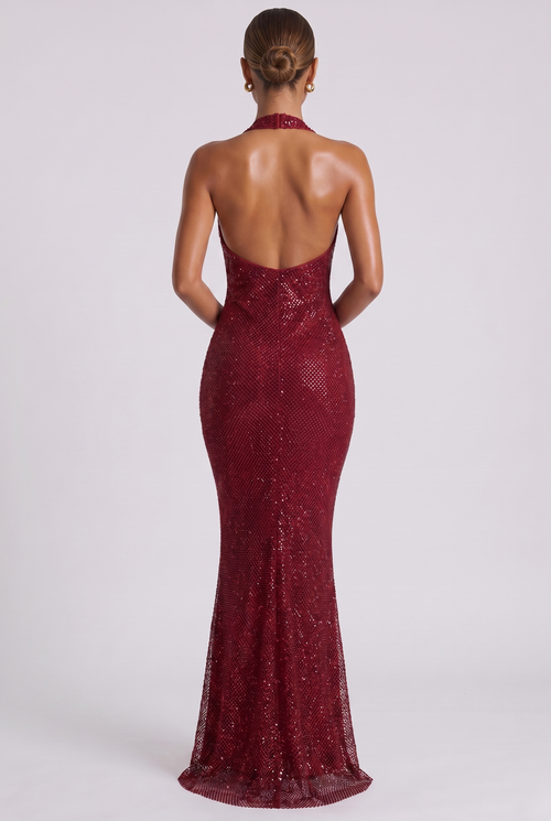 Celestra Maxikleid - Weinrot