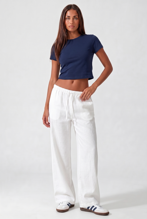 Linen Pants - Weiss